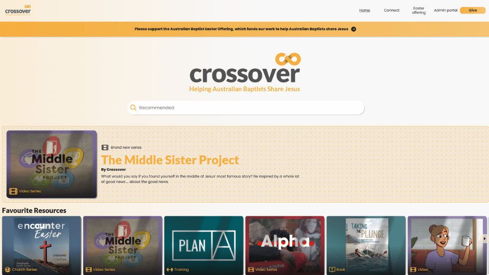 Crossover Crossover website — nonprofit website built by Transform Creative