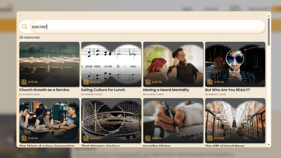 Crossover Netflix-style resource library website — nonprofit website built by Transform Creative