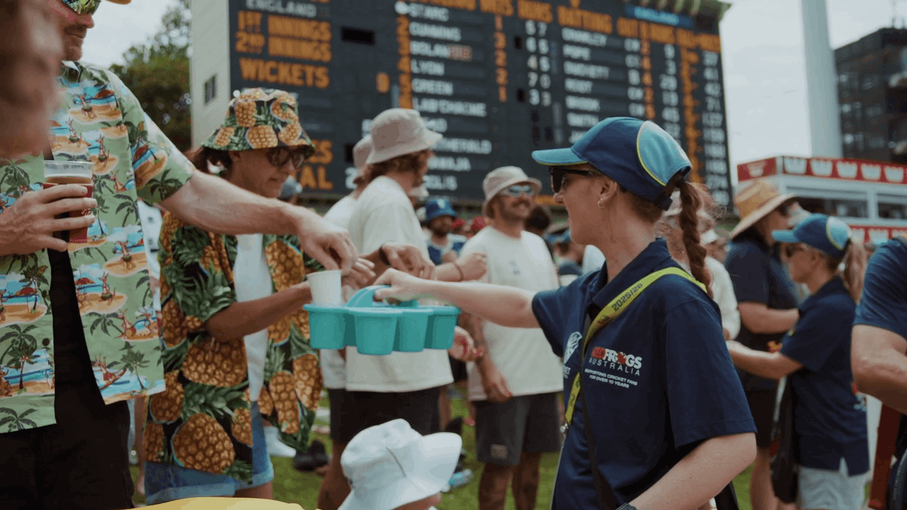 Red Frogs A day volunteering at the cricket — video production by Transform Creative