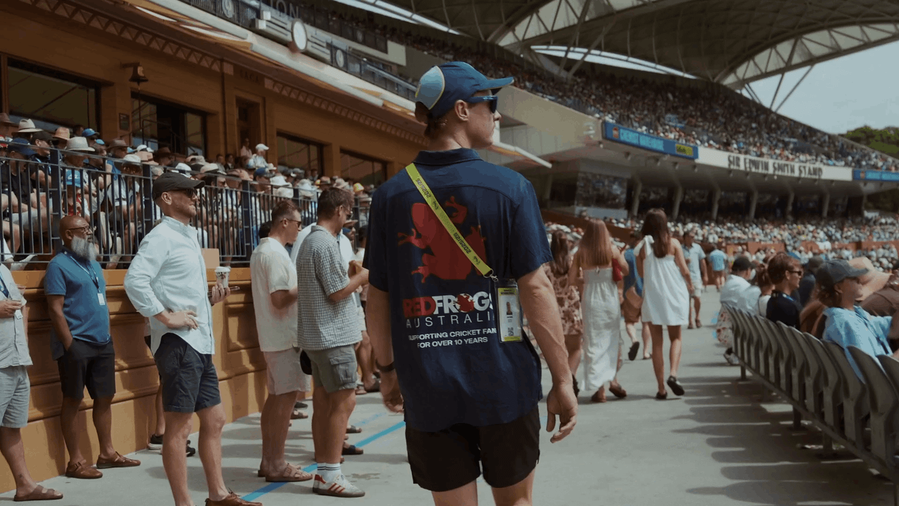 Red Frogs A day volunteering at the cricket — video production by Transform Creative