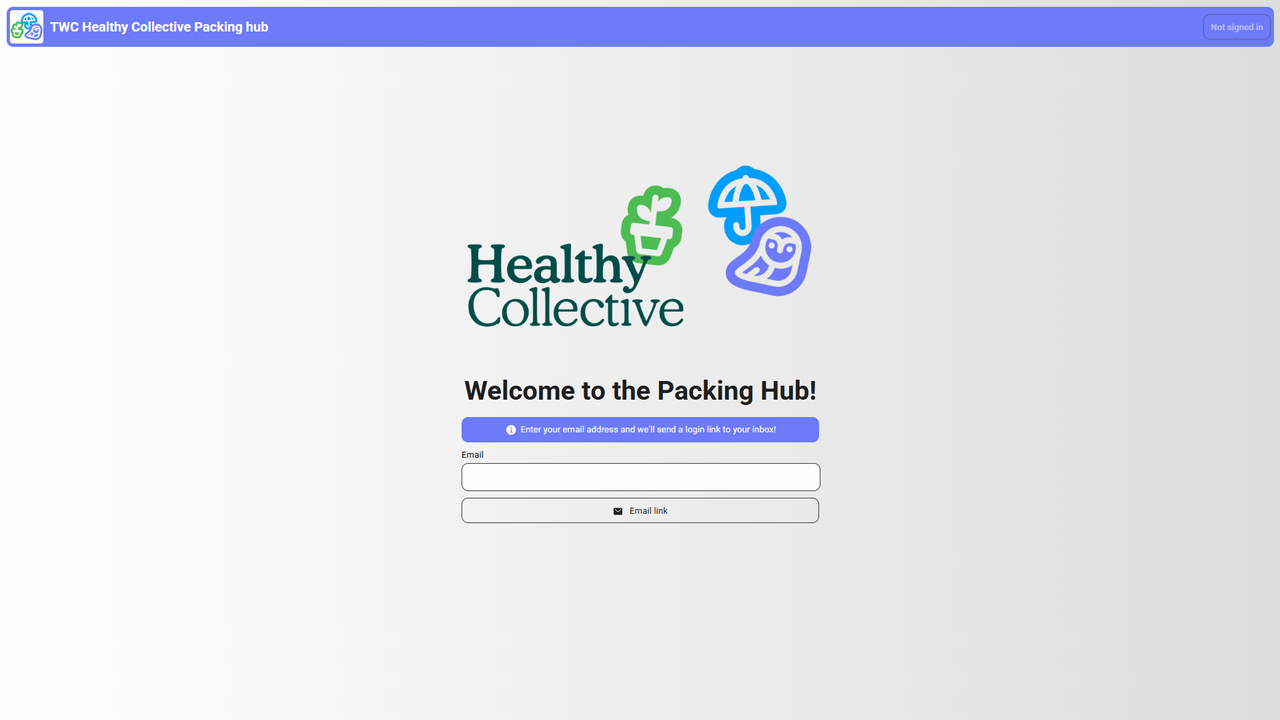 TWC Healthy Collective Issue-tracking ticketing app — nonprofit website built by Transform Creative